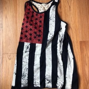 American flag tank top